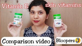 Bloopers?| Oziva skin vitamins vs oziva vitamin E | My First blooper video