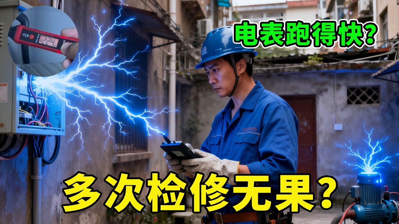 怀疑电表跑得快？检修多次无果，这个隐藏原因你可能想不到【城阳电工电路】