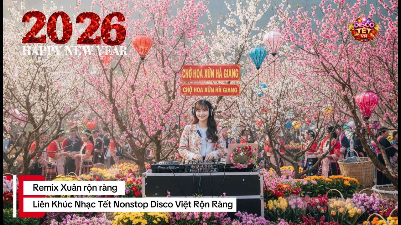 LK nhạc disco Tết 2026 – Disco Tết TV | Nhạc Tết Remix Xuân rộn ràng 2026 🎉