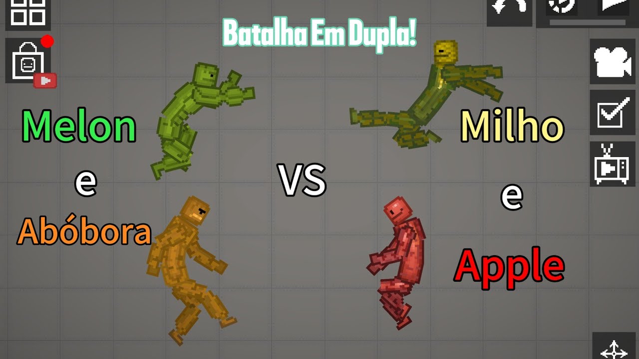 Batalha Em Dupla! Melon e Abóbora VS Milho e Apple! — Melon