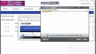 Using RealPlayer to Record KBS World Radio AOD screenshot 5