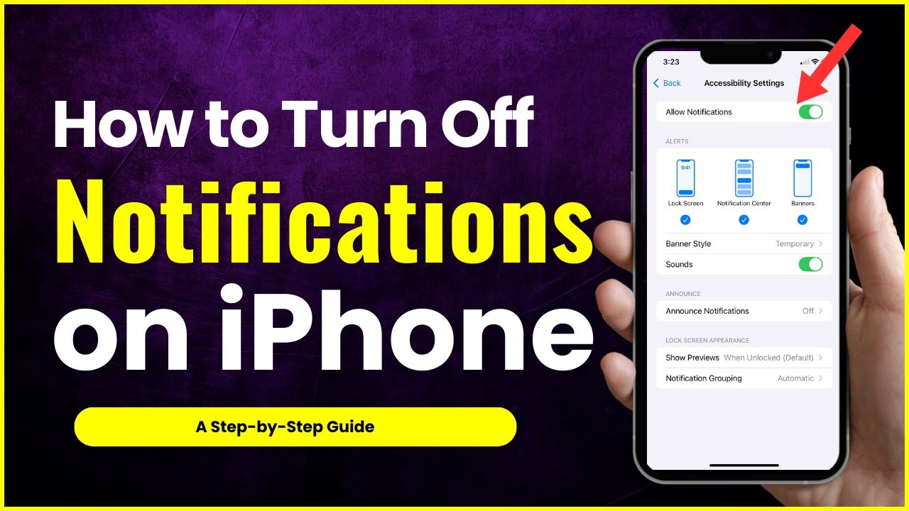 How to Turn Off Notifications on iPhone - YouTube