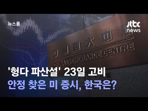 &#39;헝다 파산설&#39; 23일 고비…안정 찾은 미 증시, 한국은? / JTBC 뉴스룸