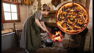 A Traditional Dessert |Bread Pudding + Chicken Supper| No Talking 1820s Cooking