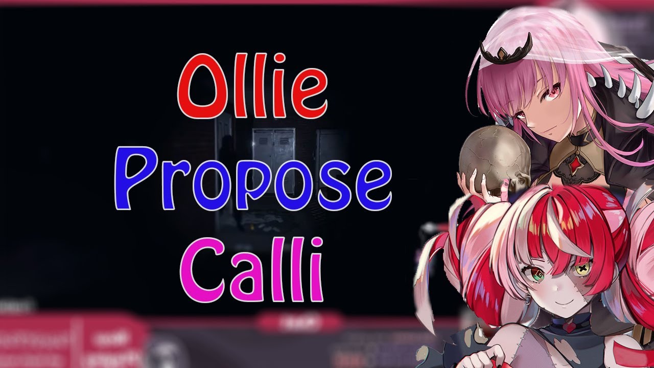Ollie propose Calli in smooth way, then Ollie's Kazoo is broken. Phasmophobia Collabo Moments