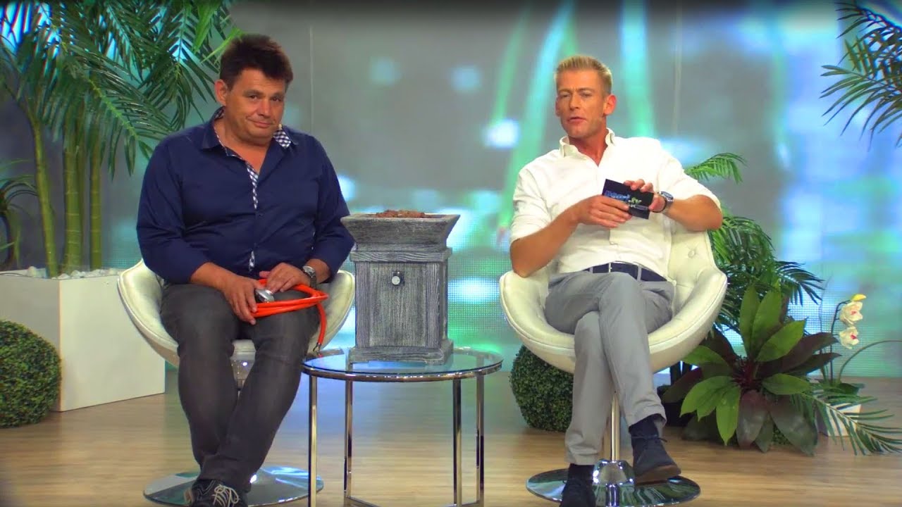 Carlo Milano Kompaktes Gas-Heiz- & Dekofeuer für Terrasse und Garten