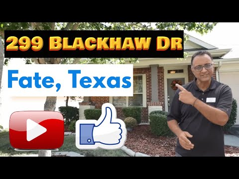 299 Blackhaw Dr, Fate, TX home video tour