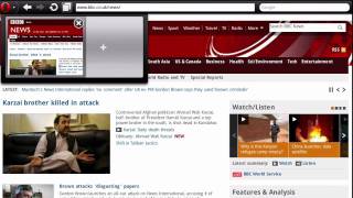 Opera on Android Tablet