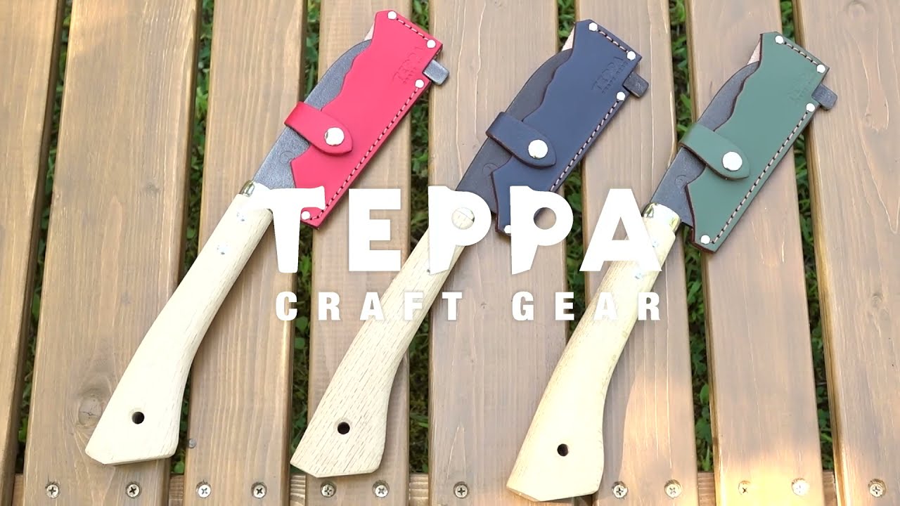 TEPPA | 焚火鉈 『弥彦』 箸付き - YouTube