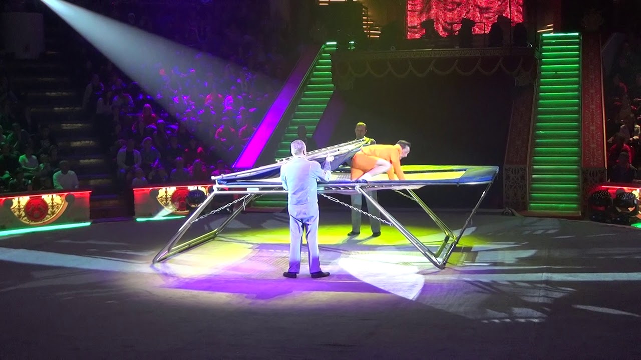 Клоун Анатолий Окулов. Батут. 16-ый Международный цирковой фестиваль в цирке Никулина