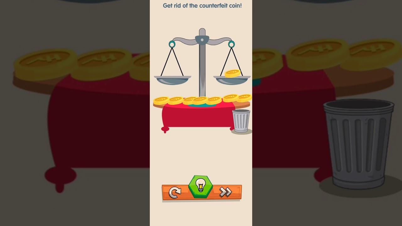 IQ boost level 122 solution| get rid of the counterfeit coin 