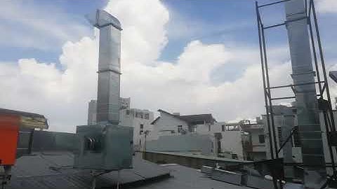 Máy lọc tĩnh điện công nghiệp RAMA 6000 xử lý khí thải khói bếp