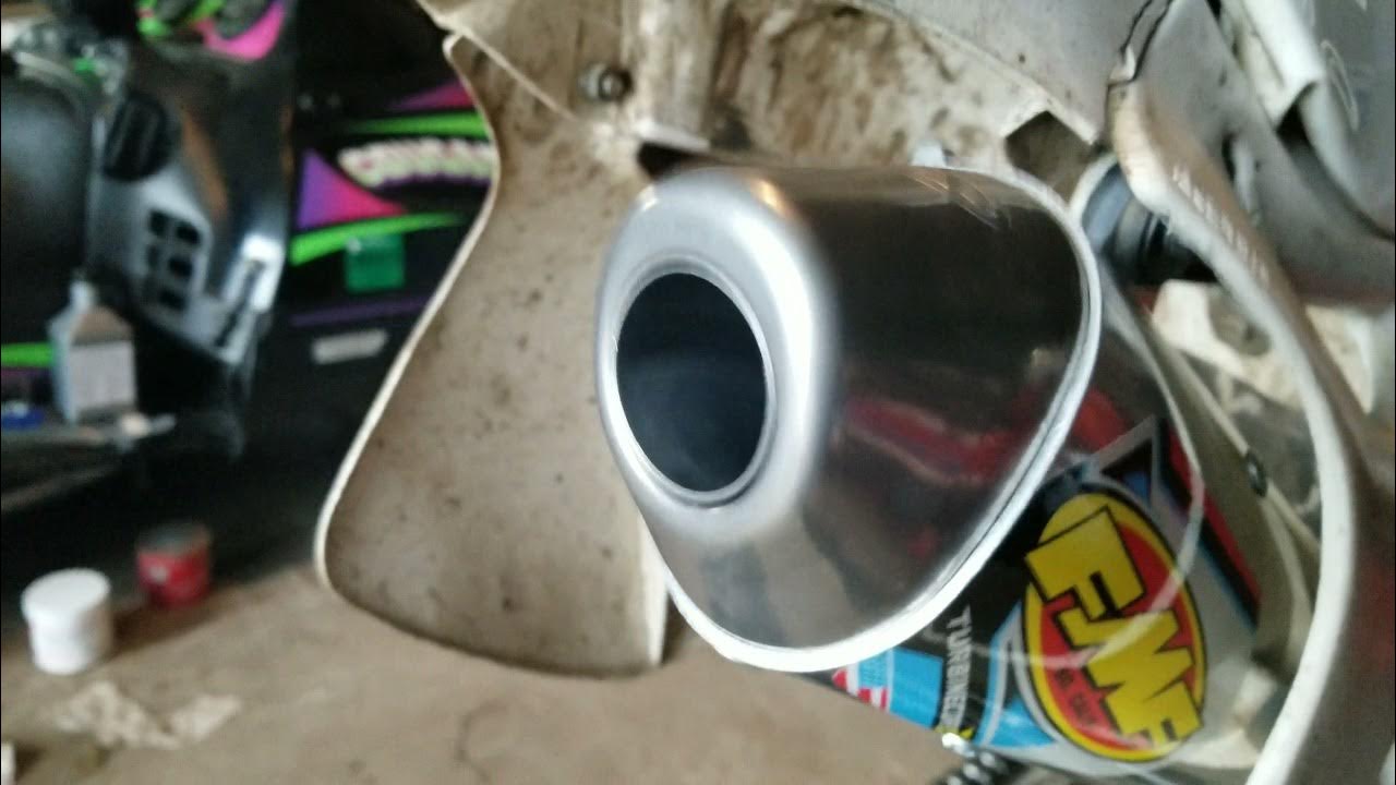 Fmf Turbinecore 2 Spark Arrester Silencer first look and sound YouTube