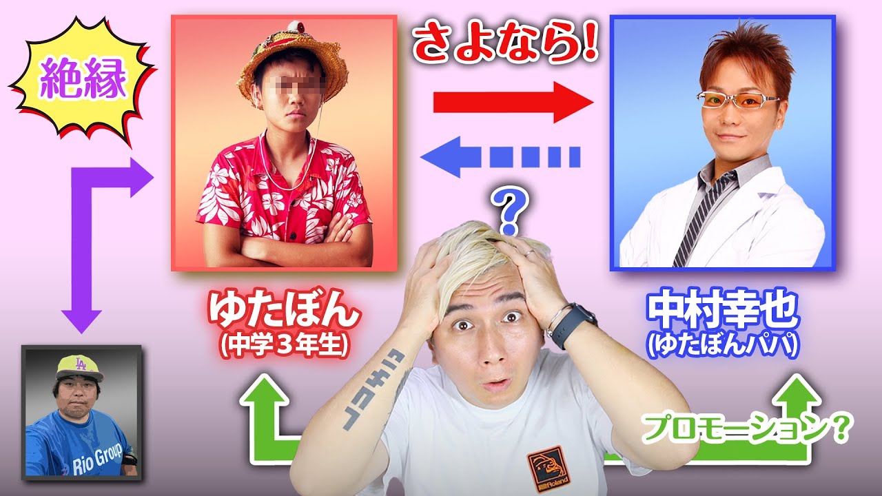 たいようぱぱ Rebellious phase] Yuta-bon blocks his dad and enjoys school life