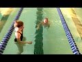 Isabella @ Lifetime Fitness, summer camp swim test
