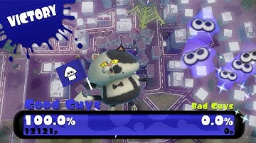 Getting 100% In a Splatoon 1 Turf War (With Hackers)