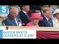 Queen greets Donald Trump and other world leaders at D-Day event | 5 News