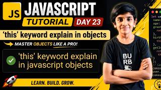 JavaScript "This" Keyword Explained in Objects | Day 23 JS Tutorial #coding #viral |Code With Mahesh