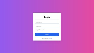 Html CSS Login page | Html Tailwind CSS login page