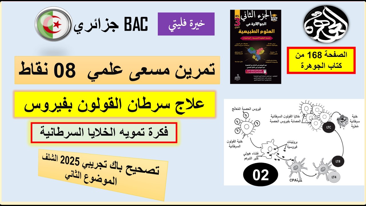 مناقشة حل الجزء الثاني والثالث من تمرين فيروس الحصبة المعالج