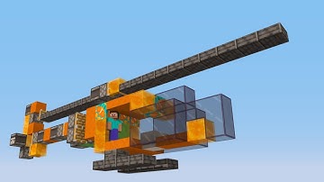 How to make a working helicopter in minecraft java/bedrock