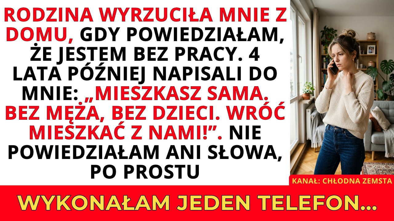 Byl listopad, měla jsem v kabelce výpověď a u večeře mi rodina oznámila, že se mám vystěhovat, protože byt potřebuje bratr. „Vždyť jsi stejně sama,“ řekla švagrová, když jsem stála s kufrem v...