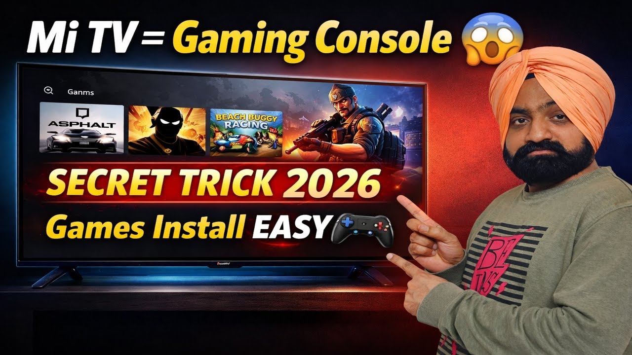 Mi TV में Game कैसे Install करें? 🎮 | Secret Trick (100% Working 2026 )