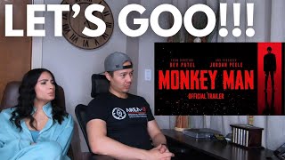 MONKEY MAN | OFFICIAL TRAILER! (Couple Reacts)