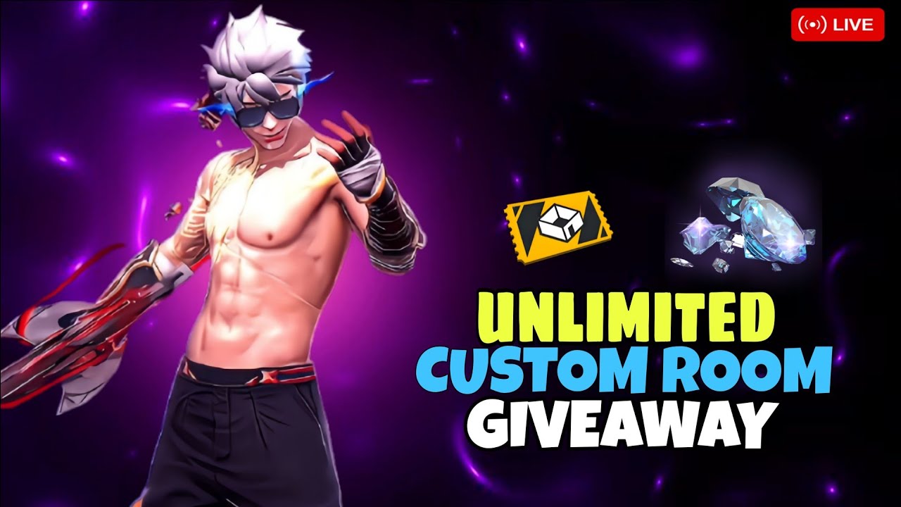 FREE FIRE 🔴 LIVE CUSTOM ROOM GIVEAWAY & GUILD TEST | SARVETH GAMING 💥😱