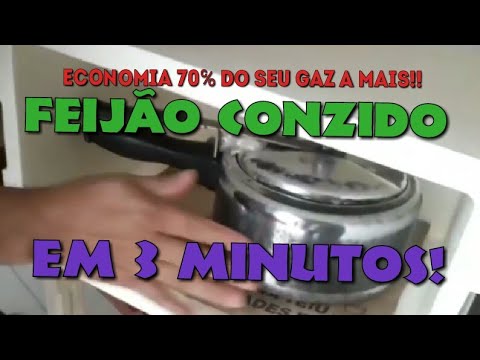 FEIJÃO  COZIDO EM  E  MINUTOS! VEJA COMO FAZER!