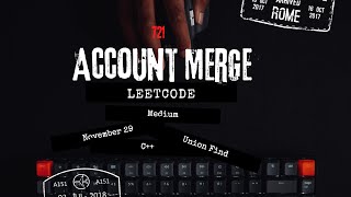 Account Merge - LeetCode