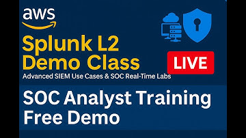 📌 Splunk L2 Demo Class | Advanced SIEM Use Cases & SOC Real-Time Labs