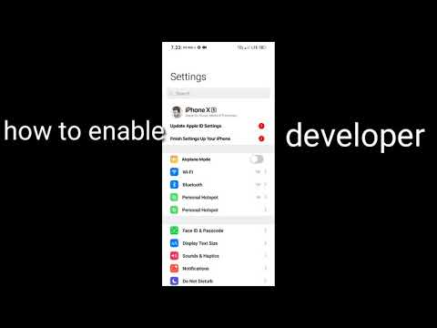 डेवलपर विकल्प को कैसे सक्षम करें /नए आईओएस आईफोन एक्सआर के साथ