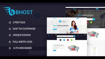 Bhost - Hosting PSD Template | Themeforest Website Templates and Themes