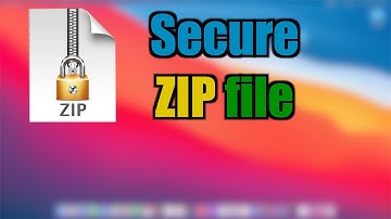 New to Mac, Create Secure Zip file