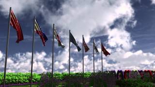 Flag animation in Maya
