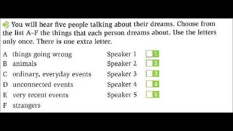 Listening B2 FCE FIRST Upper-Intermediate with Answers.Multiple Matching. Cambridge.Exams.2020.