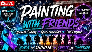 LIVE Diamond Painting With Friends 💎 Memorial Weekend Craft & Chat 🇺🇸