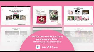Baby Photography UI Kit - Build Elegant Photography Portfolio & Booking Websites 👶📸 screenshot 1