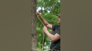 Hack to keep your tether from slipping #saddlehunting #saddlehunter #deerhunting