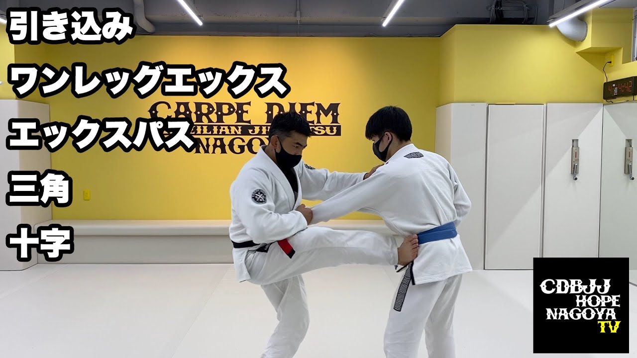 引き込み ワンレッグエックス エックスパス 三角 十字【柔術】【BJJ】