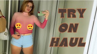 Transperant Haul 2024 | Braless Fashion Try On Haul With Katy Adv Underwear Secrets