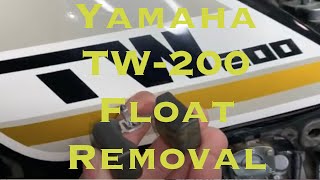 How to Remove a Yamaha TW-200 Motorcycle Carburetor Float and Float Pin [Yamaha TW-200 Carburetor]