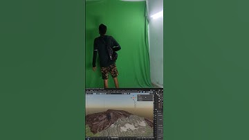 Green screen VFX shorts Editing in AE & Blender, #shorts #short #blender #aftereffects