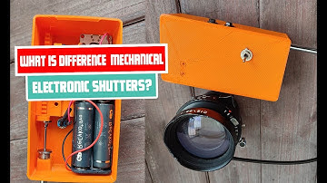 What is the difference between mechanical and electronic shutters