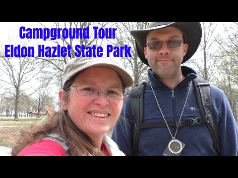 Eldon Hazlet State Park, Illinois - Illini Campground Tour - Park Travel Review