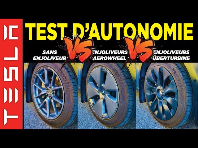 Le combat des enjoliveurs Tesla  Tout nu vs. Aerowheel vs. Überturbine 