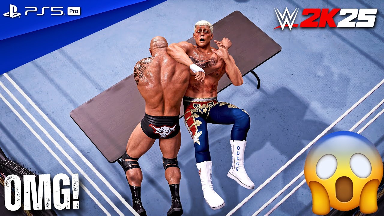 WWE 2K25 - The Rock vs. Cody Rhodes (c) - WWE Championship Match at WrestleMania 41 | PS5 Pro [4K60]