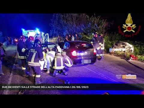 DUE INCIDENTI SULLE STRADE DELL'ALTA PADOVANA | 29/06/2023