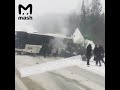 Автобус с 50 пассажирами попал в аварию в Кемеровской области